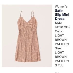 Satin Slip Mini Dress Tall